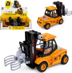 Construction Vehicle Forklift With Adjustable Gripper