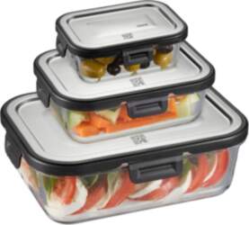 GEFU Set of 3 rectangular containers