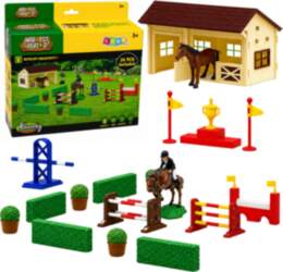 LEANToys Set Farm Horse Stud Obstacle