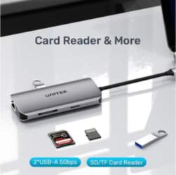 UNITEK ACTIVE HUB USB-C 2X HDMI
