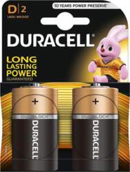 Duracell - 2 gab. Alkaliskās baterijas