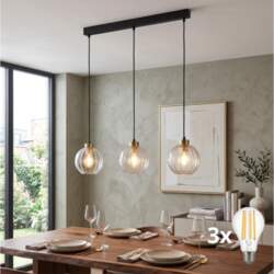 TK Lighting LED lustra uz troses