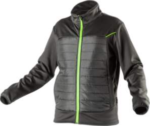 LEVIN hibrīda flīsa jaka melna 2XL