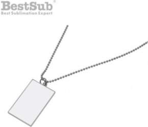 BestSub Necklace rectangular dog tag with