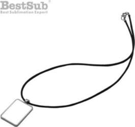 BestSub Necklace rectangular pendant with rubber