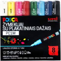 Marķieri Uni Ball Posca PC-1M, 8