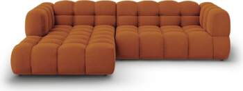 Cosmopolitan Design Velvet Modular Left Corner