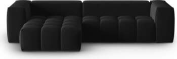 Cosmopolitan Design Velvet Modular Left Corner