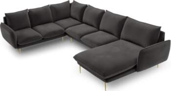 Cosmopolitan Design Velvet Panoramic Left Corner
