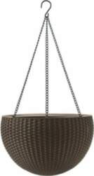 KETER ROUND HANGING MOCHA FLOWER POT