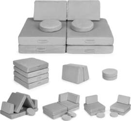 Large foldable modular sofa for children