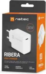 Natec Ribera 20 W USB-C, balta