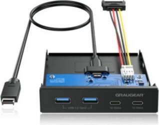 "GRAUGEAR Multi Frontblende 4-Fach USB-HUB