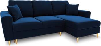 Cosmopolitan Design Corner Sofa With Bed