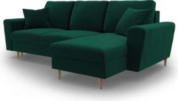 Cosmopolitan Design Corner Sofa With Bed