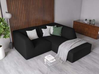 Cosmopolitan Design Modular Right Corner Sofa