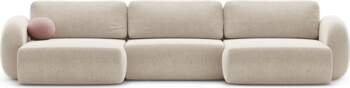 Cosmopolitan Design Panoramic Sofa with Box
