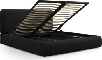 Cosmopolitan Design Storage Bed With Headboard