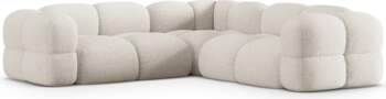 Cosmopolitan Design Symmetrical Corner Sofa, "