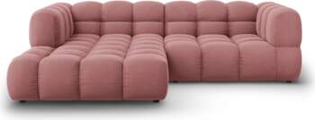 Cosmopolitan Design Velvet Modular Left Corner