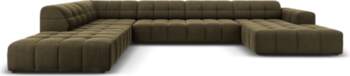 Cosmopolitan Design Velvet Panoramic Left Corner