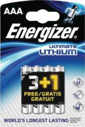 Energizer Ultimate Lithium AAA 3+1 pack
