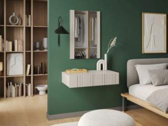Halmar ISLA dressing table beige mat