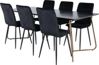 VentHon Petra Dining Table , Distressed Copper