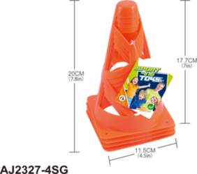 ... Orange Cones 4pcs.