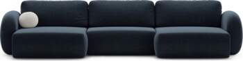 Cosmopolitan Design Panoramic Sofa with Box