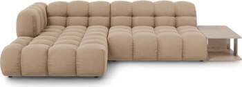 Cosmopolitan Design Velvet Modular Left Corner