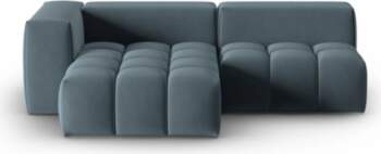 Cosmopolitan Design Velvet Modular Left Corner
