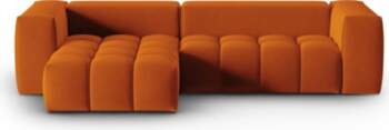 Cosmopolitan Design Velvet Modular Left Corner