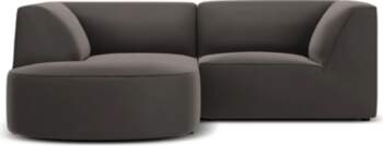 Cosmopolitan Design Velvet Modular Left Corner