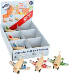 Small Foot Colourful Pull-Back Airplane Display
