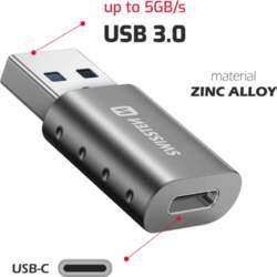 Swissten adapteris USB-A / USB-C
