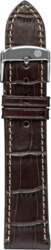 Zeppelin leather strap brown, 20 mm