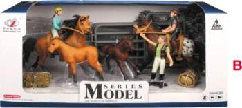 ... Set of Horses with Figurines