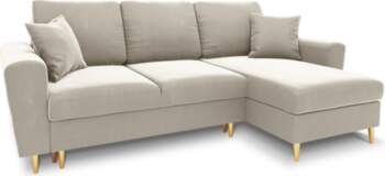 Cosmopolitan Design Corner Sofa With Bed