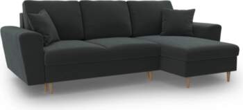 Cosmopolitan Design Corner Sofa With Bed