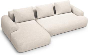 Cosmopolitan Design Left Corner Sofa With