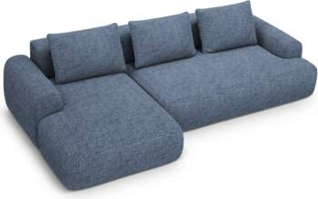 Cosmopolitan Design Left Corner Sofa With