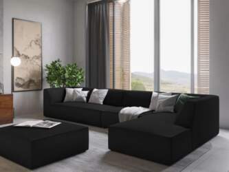 Cosmopolitan Design Modular Right Corner Sofa