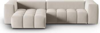 Cosmopolitan Design Velvet Modular Left Corner