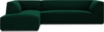 Cosmopolitan Design Velvet Modular Left Corner