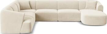 Cosmopolitan Design Velvet Modular Panoramic Left