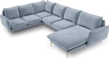 Cosmopolitan Design Velvet Panoramic Left Corner