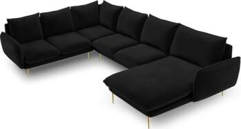Cosmopolitan Design Velvet Panoramic Left Corner