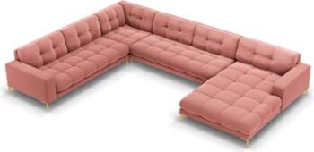 Cosmopolitan Design Velvet Panoramic Left Corner