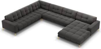 Cosmopolitan Design Velvet Panoramic Left Corner